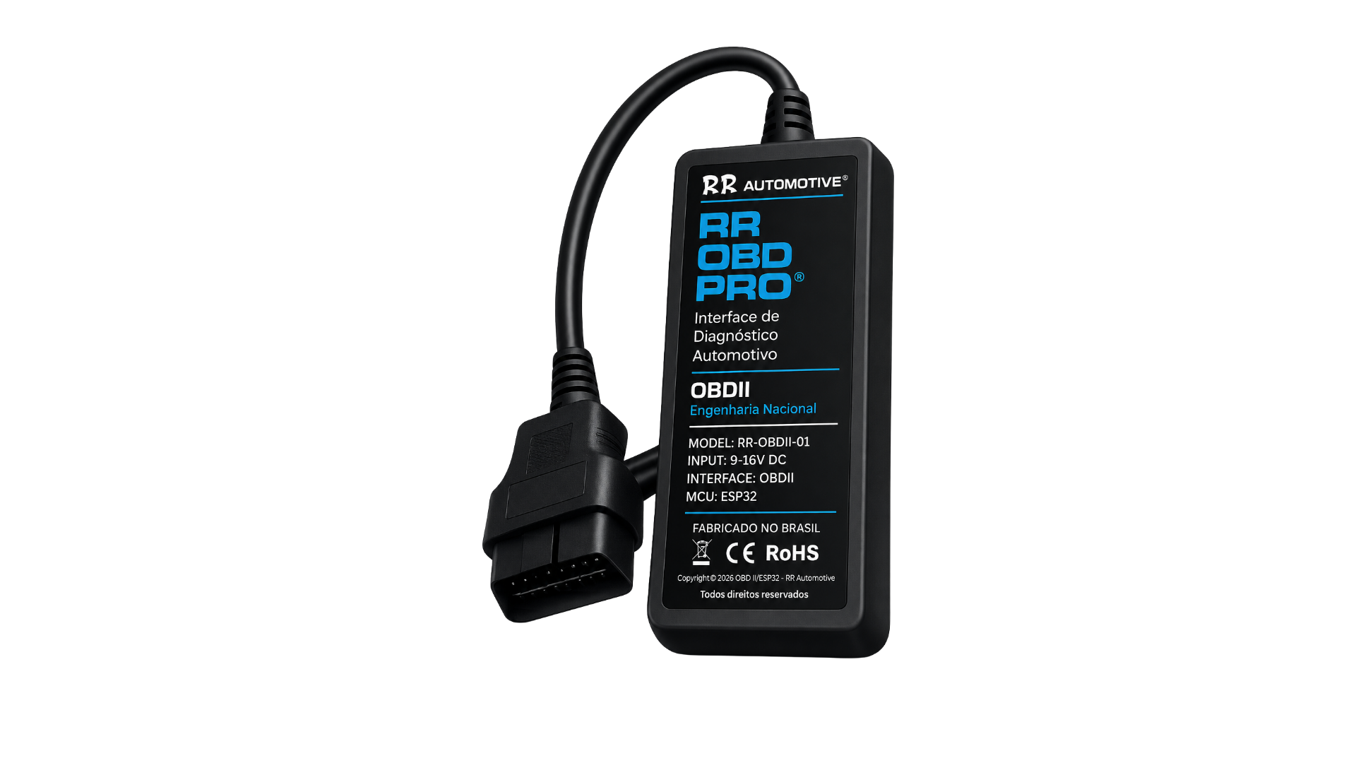 RR OBD PRO — Interface de Diagnóstico Automotivo